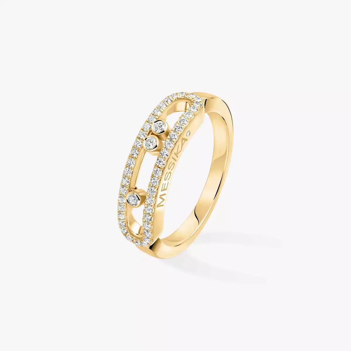 [Super CiCi] Baby Move Gold Diamond Pave_ Ring
