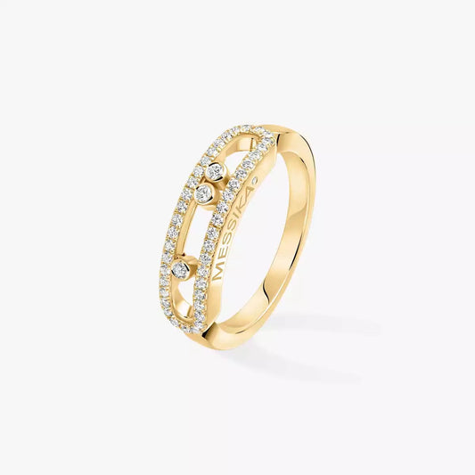 [Super CiCi] Baby Move Gold Diamond Pave_ Ring