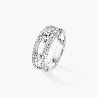 [Super CiCi] Move Gold Diamond Pave_ Ring