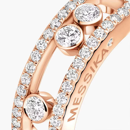 [Super CiCi] Move Gold Diamond Pave_ Ring