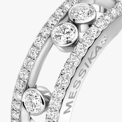 [Super CiCi] Move Gold Diamond Pave_ Ring