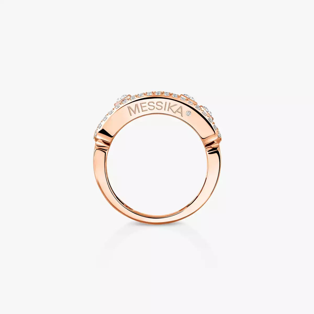 [Super CiCi] Move Gold Diamond Pave_ Ring