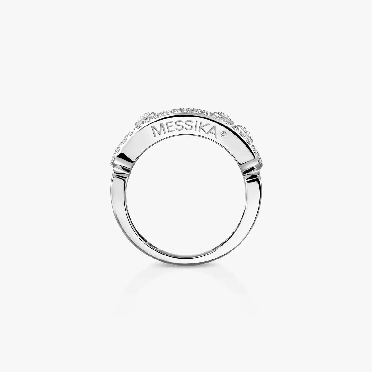 [Super CiCi] Move Gold Diamond Pave_ Ring