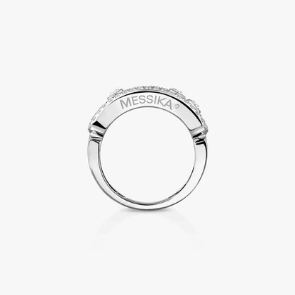 [Super CiCi] Move Gold Diamond Pave_ Ring