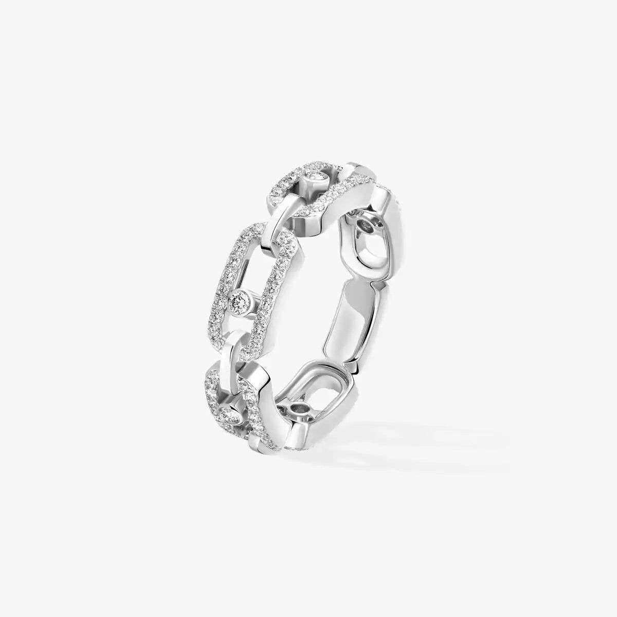 [Super CiCi]Move Link Pave_-Set Diamond Ring in Gold