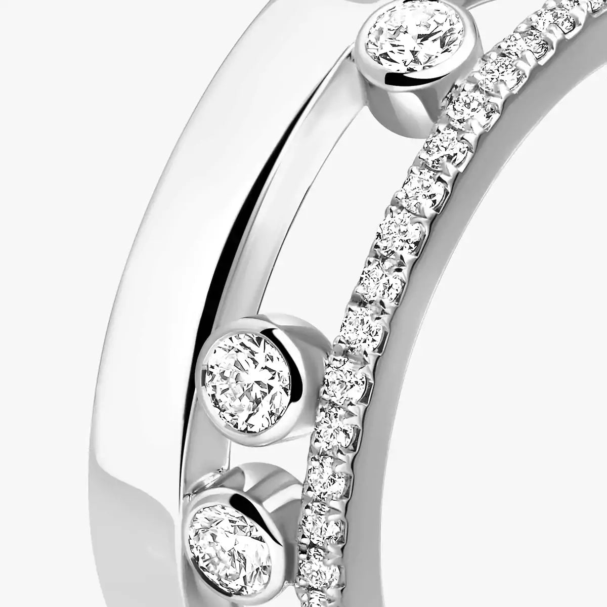 [Super CiCi]Move Romane Diamond Ring
