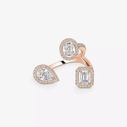 [Super CiCi]  Diamond Ring 0,25ct My Twin Trilogy