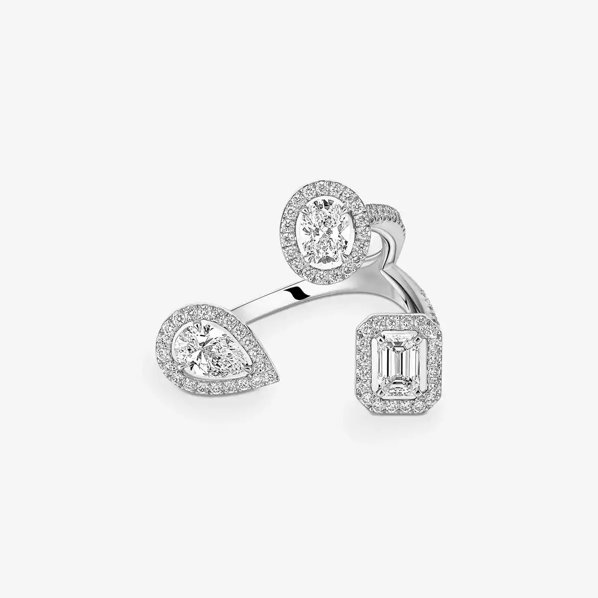 [[Super CiCi] Diamond Ring 0,25ct My Twin Trilogy