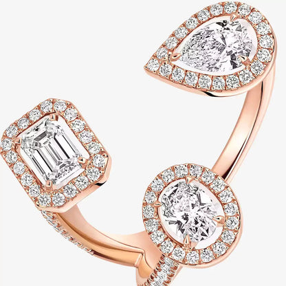 [Super CiCi]  Diamond Ring 0,25ct My Twin Trilogy