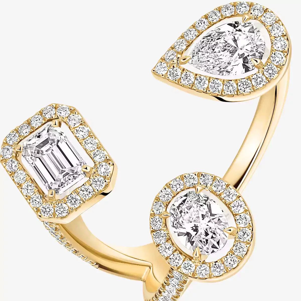 [Super CiCi]  Diamond Ring 0,25ct My Twin Trilogy