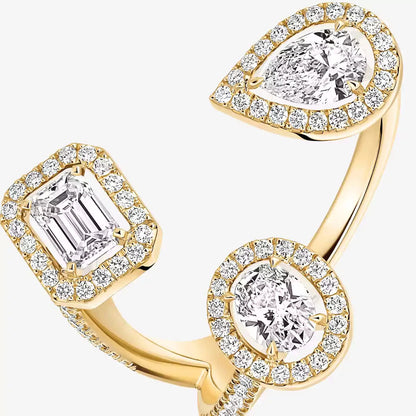 [Super CiCi]  Diamond Ring 0,25ct My Twin Trilogy