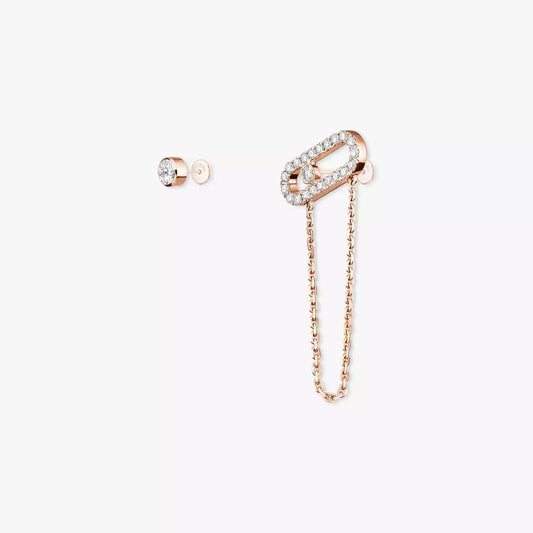 [Super CiCi]Move Uno Diamond Earrings