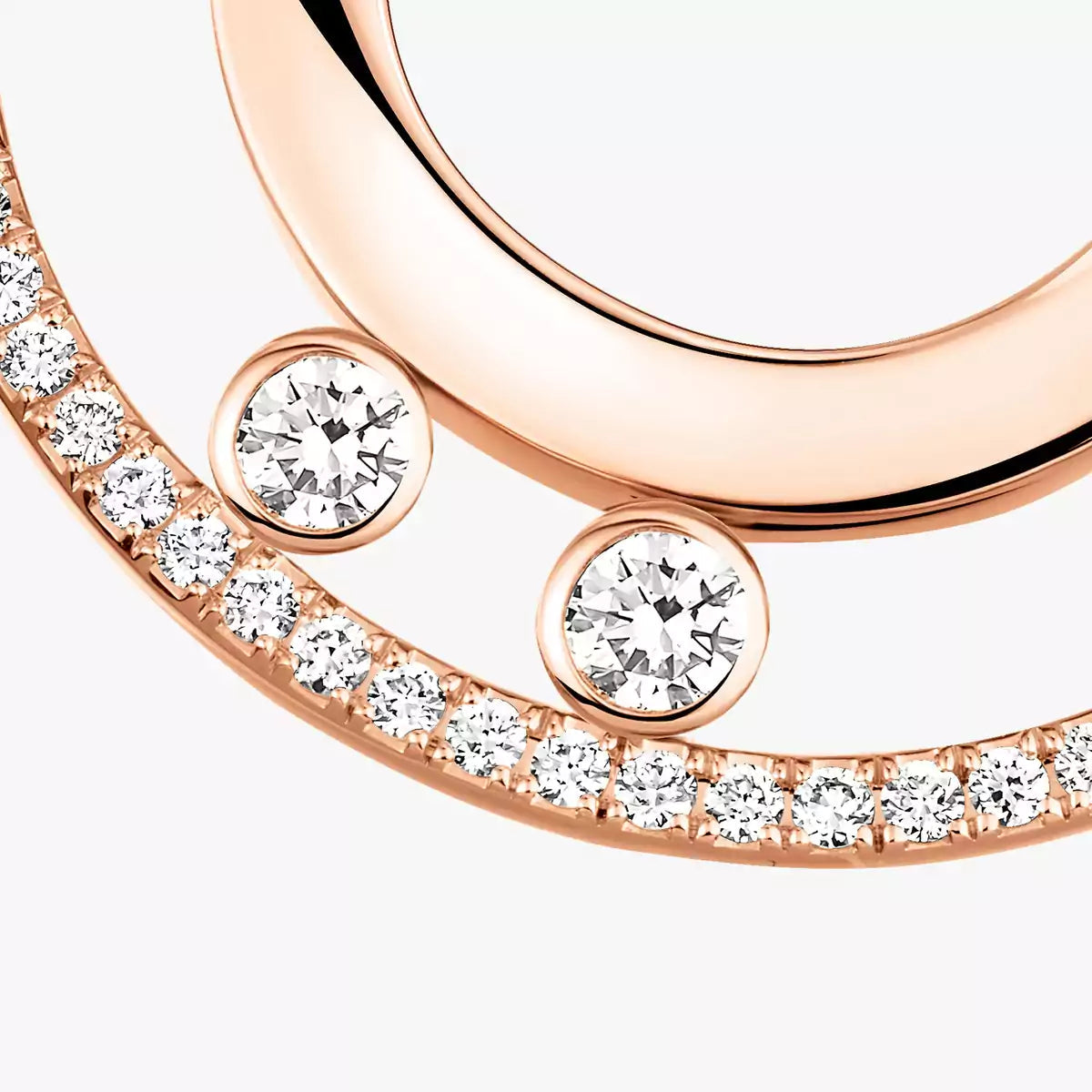 [Super CiCi] Move Romane Small Diamond Hoop Earrings