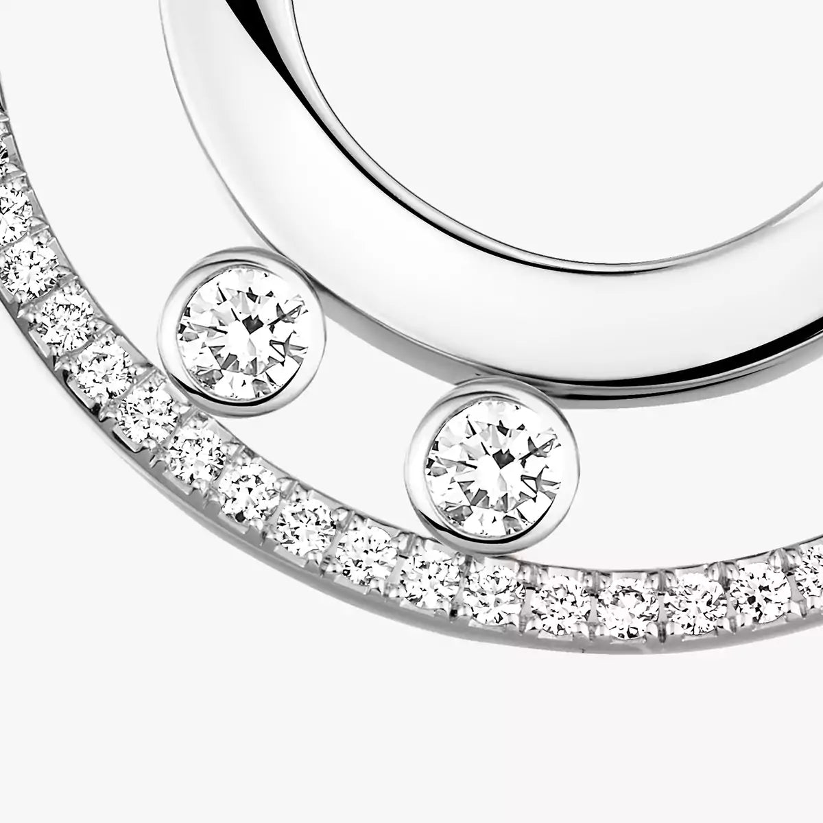 [Super CiCi] Move Romane Small Diamond Hoop Earrings