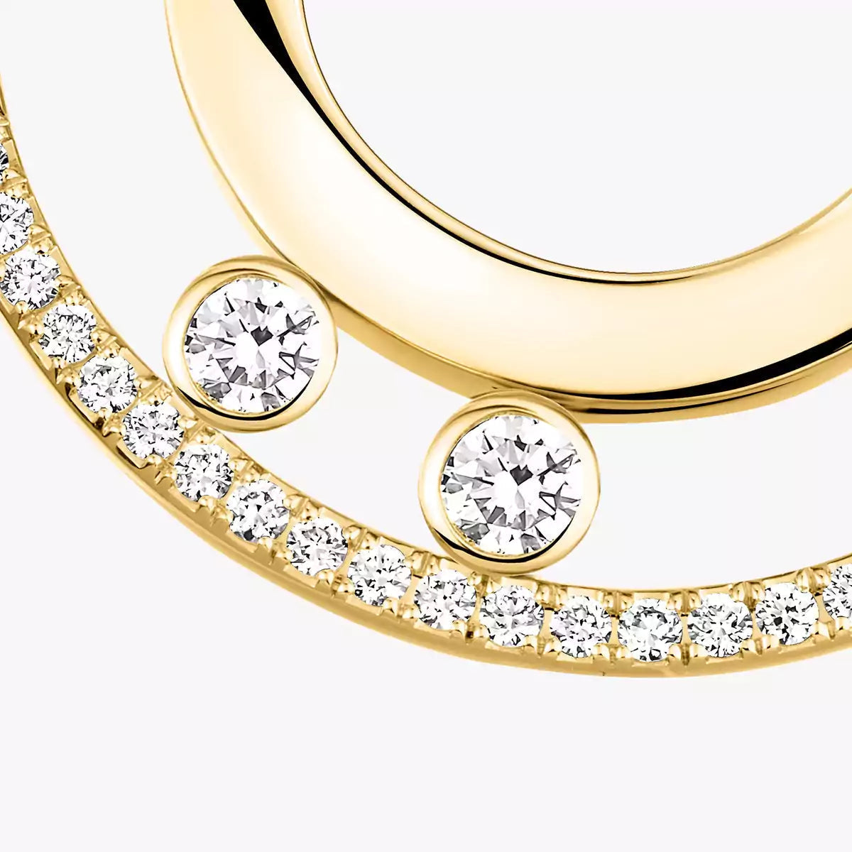 [Super CiCi] Move Romane Small Diamond Hoop Earrings