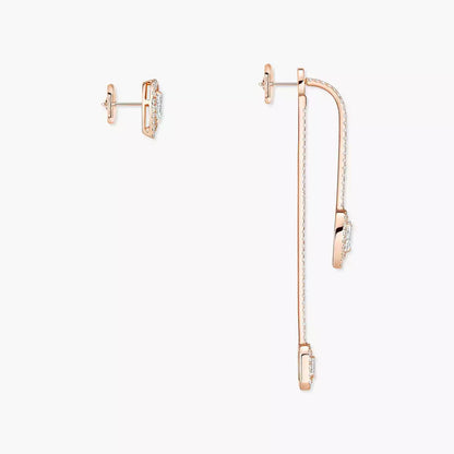 [Super CiCi]Diamond Drop Earrings My Twin