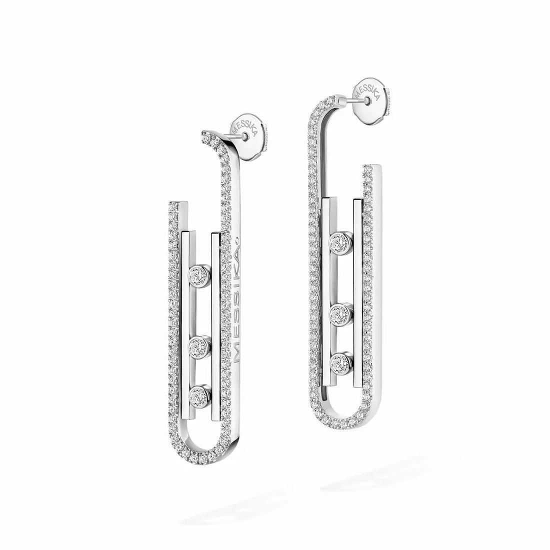 [Super CiCi]Diamond Pendant Earrings Move 10Th
