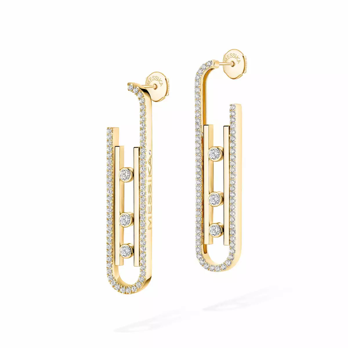 [Super CiCi]Diamond Pendant Earrings Move 10Th