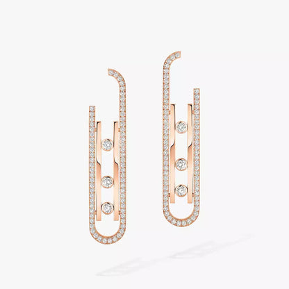 [Super CiCi]Diamond Pendant Earrings Move 10Th