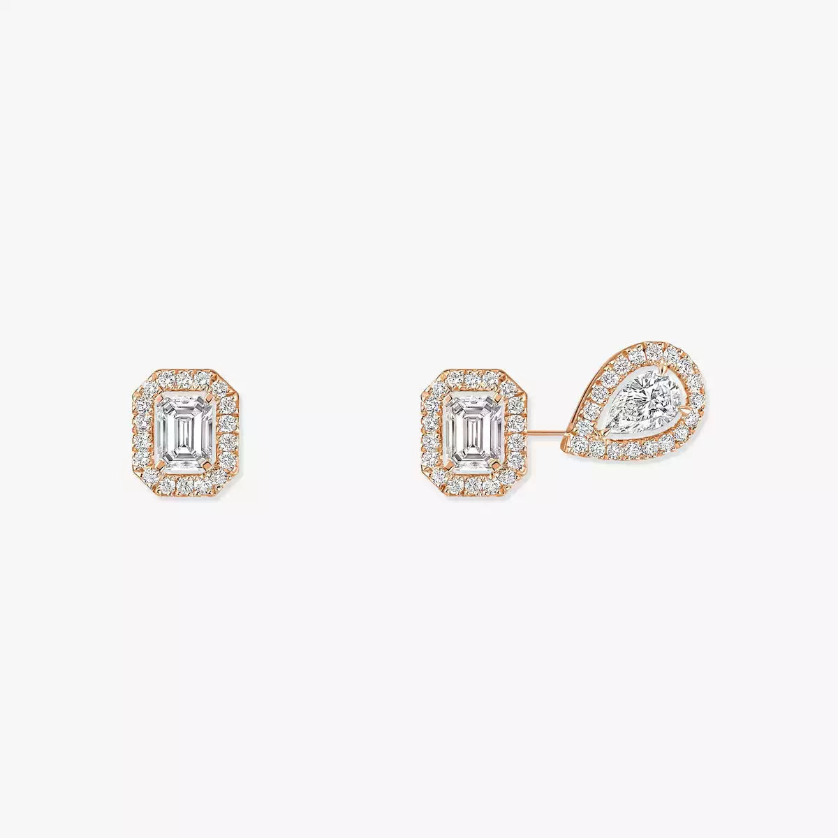 [Super CiCi]Diamond Earrings 0,10ct My Twin 1+2