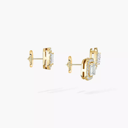 [Super CiCi]Diamond Earrings 0,10ct My Twin 1+2