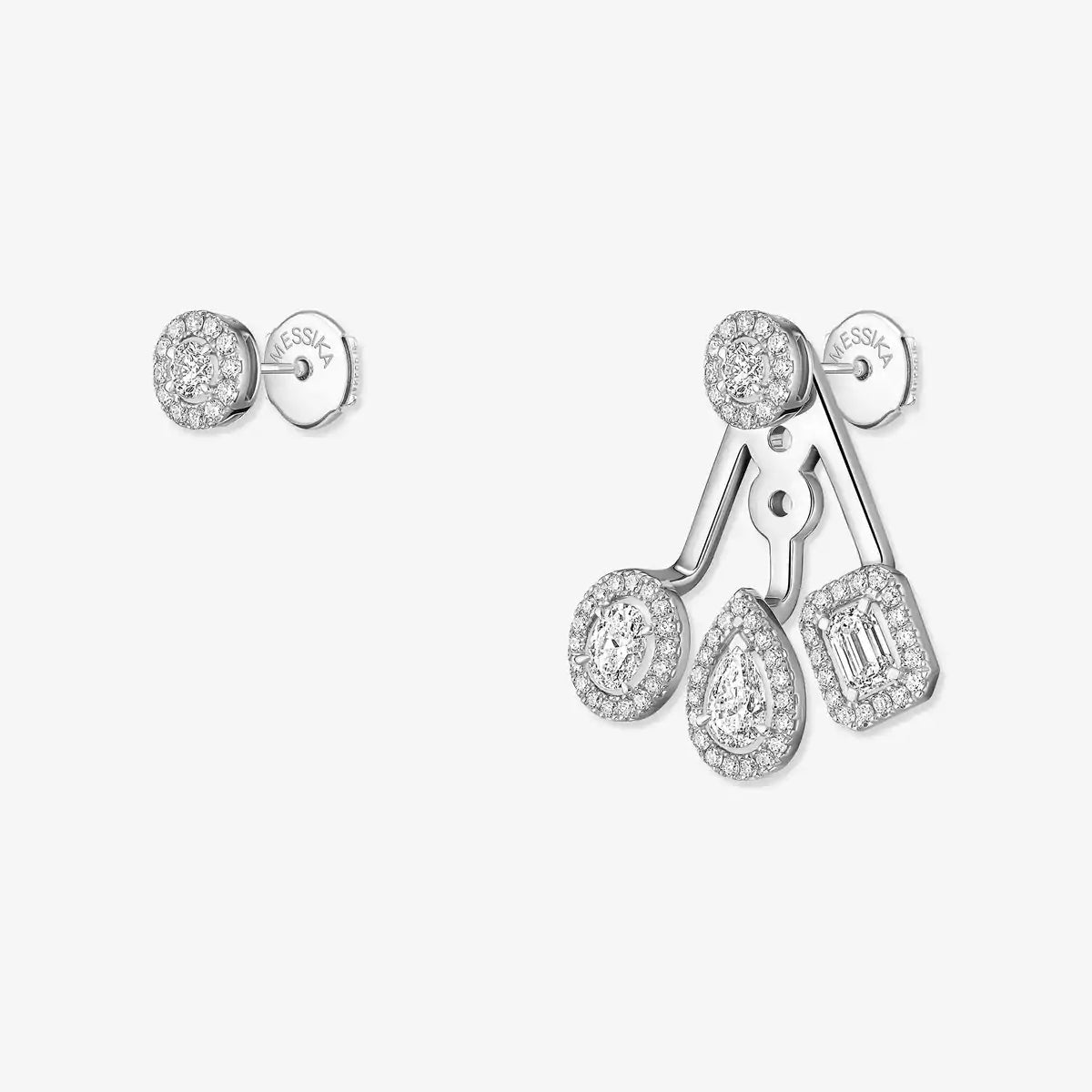 [Super CiCi] My Twin Trio  Diamond Earrings