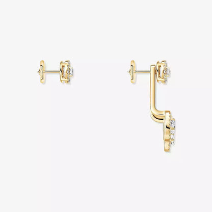 [Super CiCi] My Twin Trio  Diamond Earrings