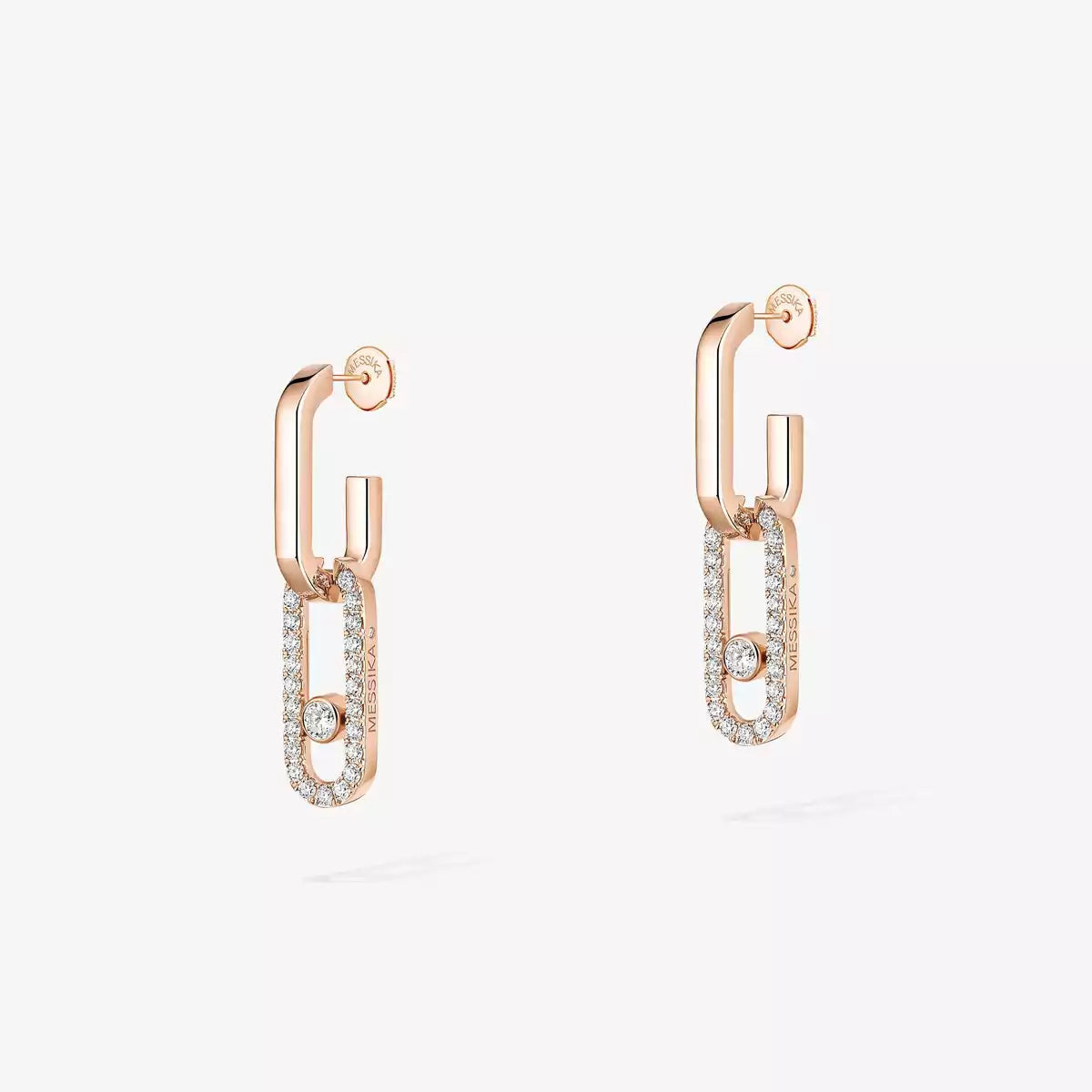 [Super CiCi]Move Link Diamond Earrings