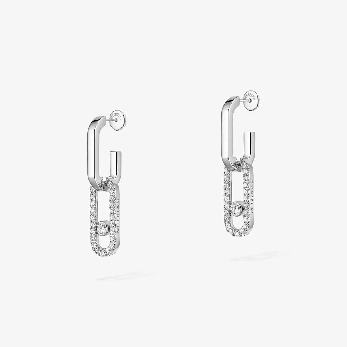 [Super CiCi]Move Link Diamond Earrings