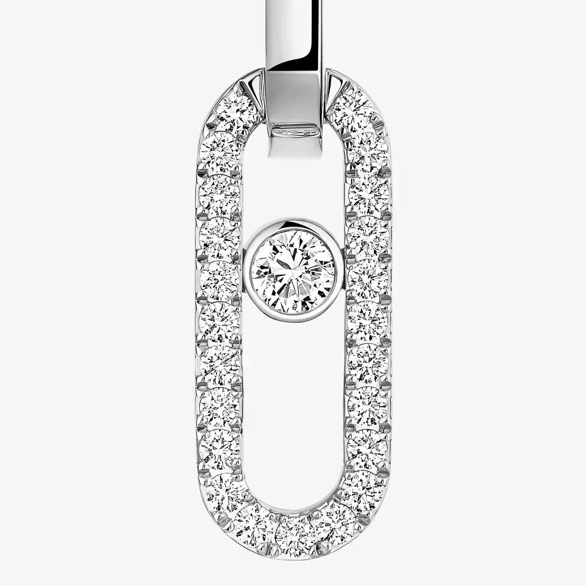 [Super CiCi]Move Link Diamond Earrings