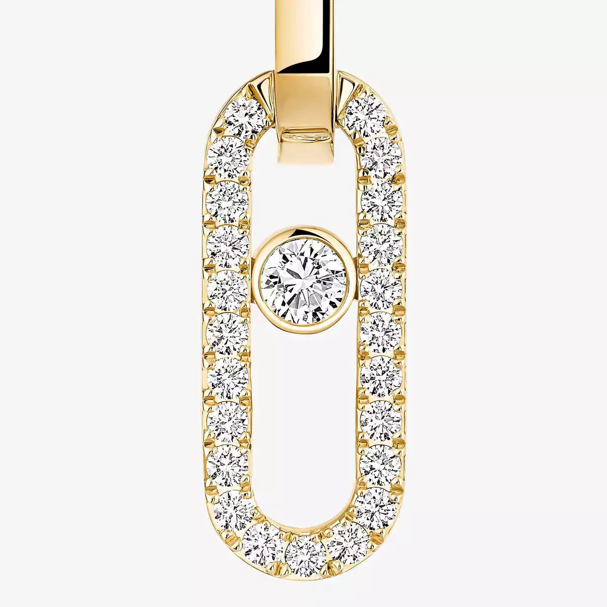 [Super CiCi]Move Link Diamond Earrings