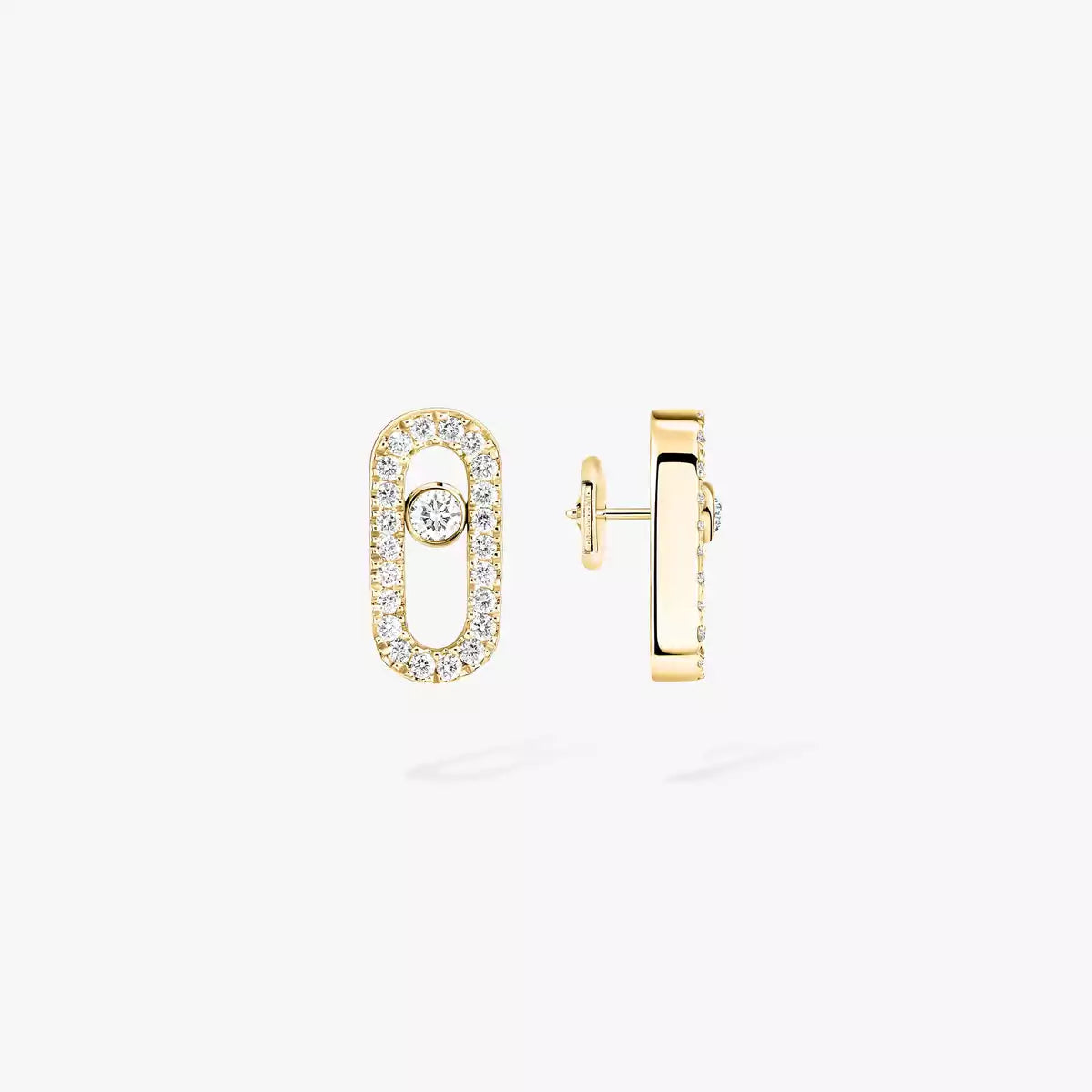 [Super CiCi]Move Uno Diamond Earrings