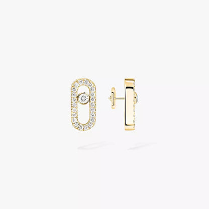 [Super CiCi]Move Uno Diamond Earrings