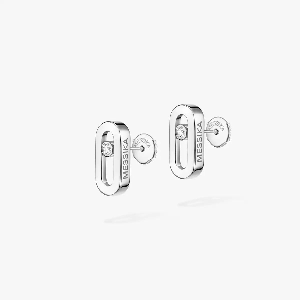 [Super CiCi]Move Uno Diamond Stud Earrings