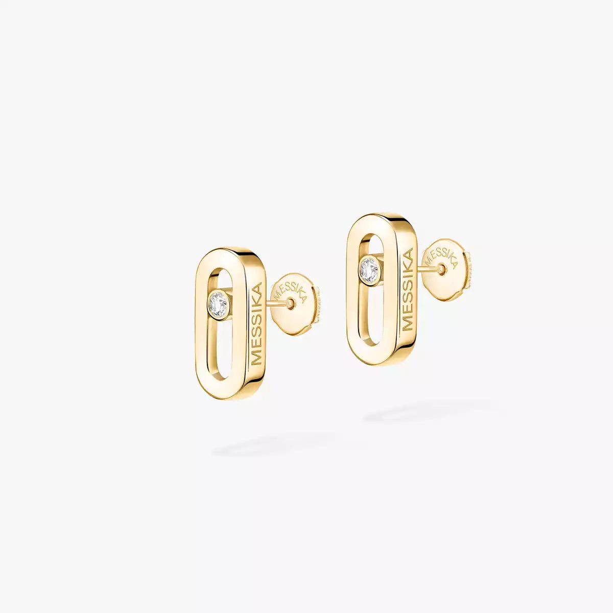 [Super CiCi]Move Uno Diamond Stud Earrings