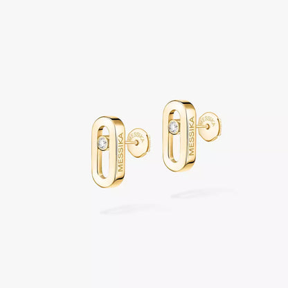 [Super CiCi]Move Uno Diamond Stud Earrings