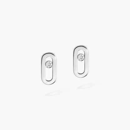 [Super CiCi]Move Uno Diamond Stud Earrings