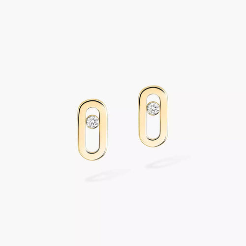 [Super CiCi]Move Uno Diamond Stud Earrings