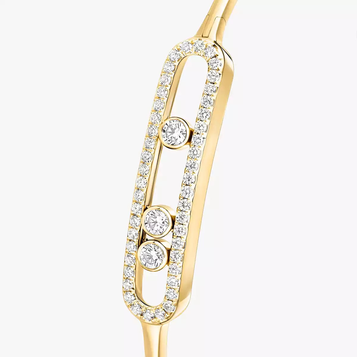 [Super CiCi]Move Pav¨¦ Diamond Bangle Bracelet M