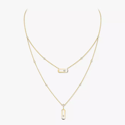 [Super CiCi] Move Uno Diamond Necklace