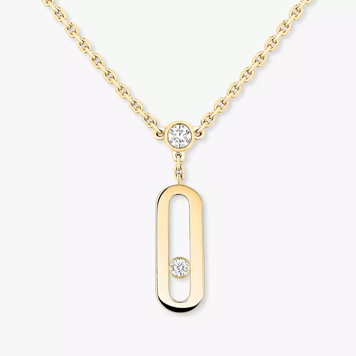 [Super CiCi] Move Uno Diamond Necklace