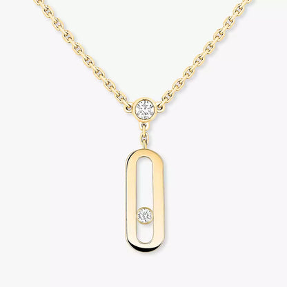 [Super CiCi] Move Uno Diamond Necklace