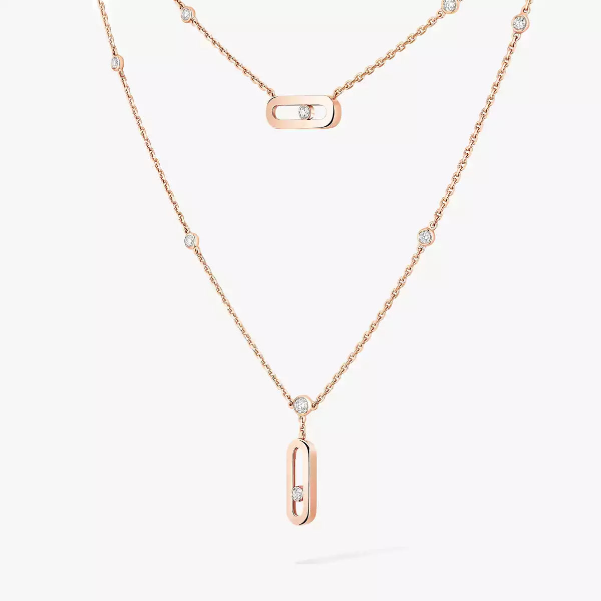 [Super CiCi] Move Uno Diamond Necklace