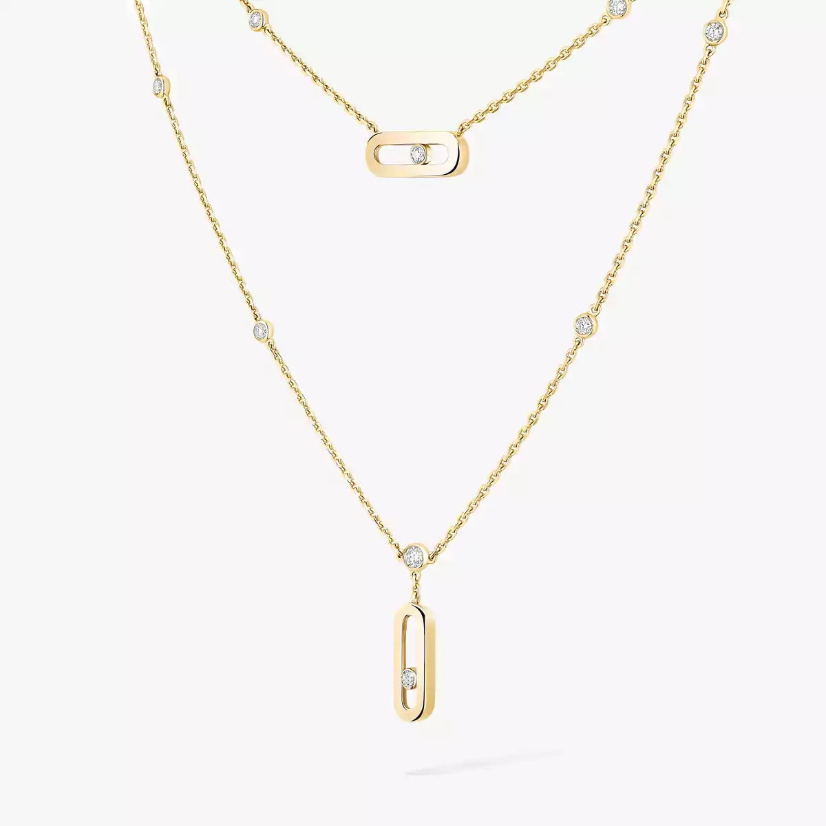[Super CiCi] Move Uno Diamond Necklace