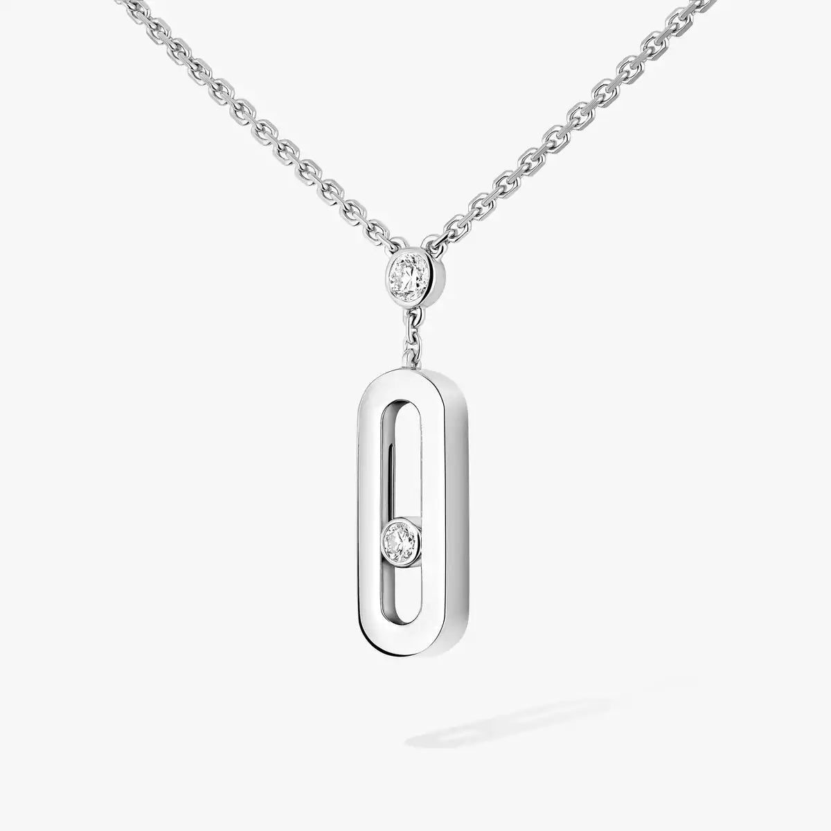 [Super CiCi] Move Uno Gold Diamond Long Necklace