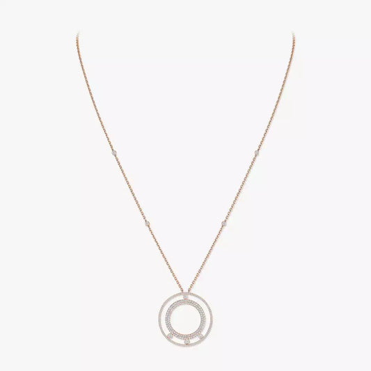 [Super CiCi]Move Romane Long Pave_-Set Diamond Necklace