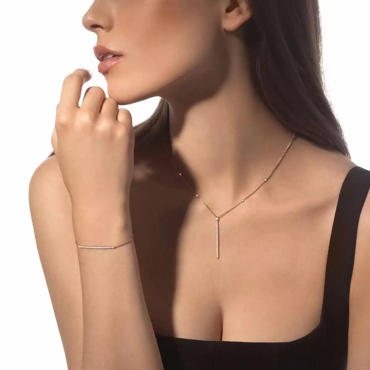 [Super CiCi]Diamond Thin Bangle 0.15ct My Twin Toi & Moi