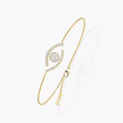 [Super CiCi]Lucky Eye Pave-Set Diamond Bracelet