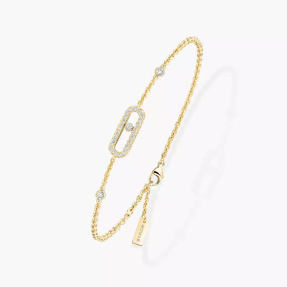 [Super CiCi]Move Uno Diamond Bracelet