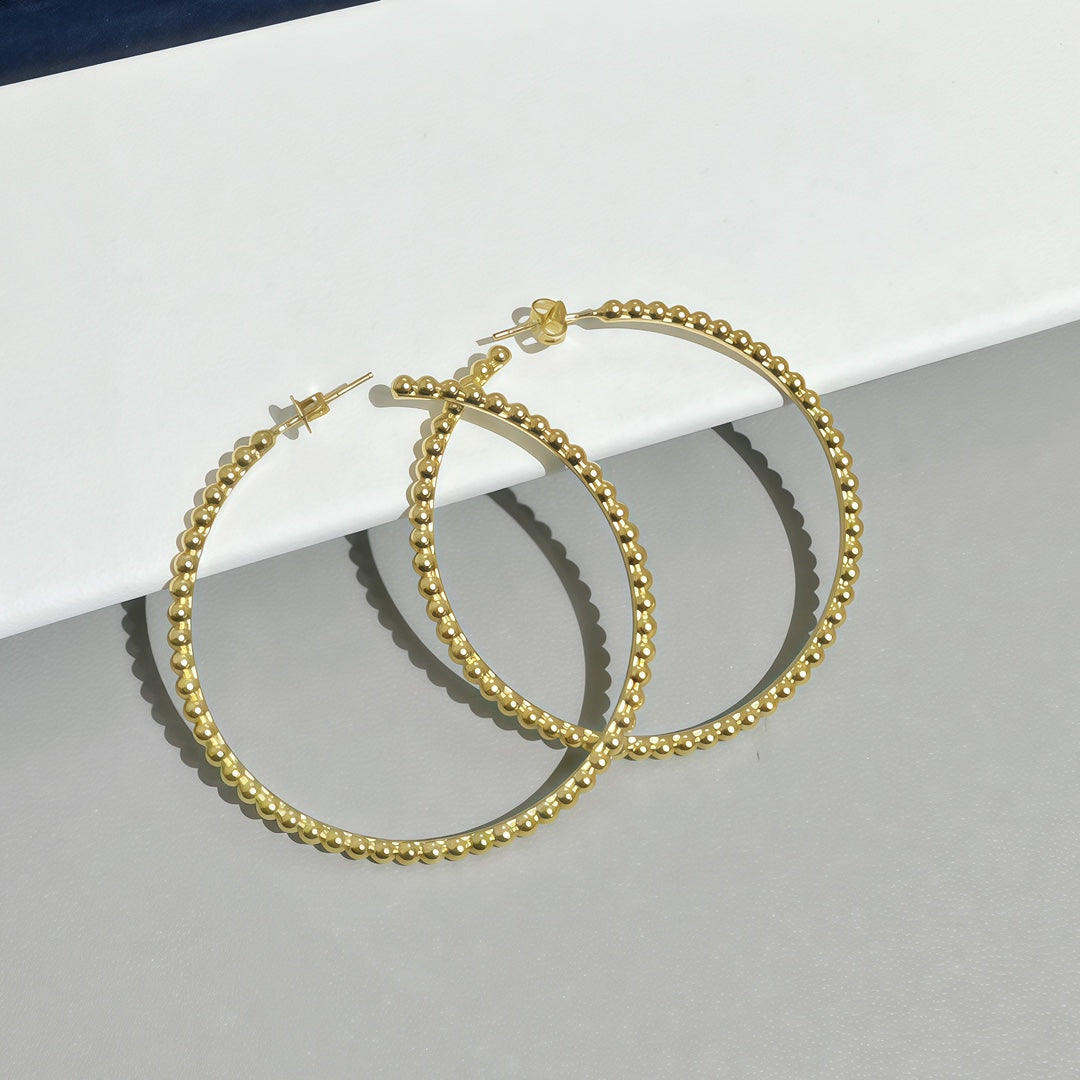 [Super CiCi] SMOOTH BEAD STUD EARRINGS